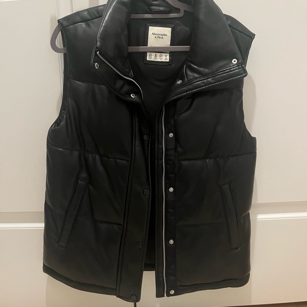 Abercrombie & Fitch Vegan Leather Vest